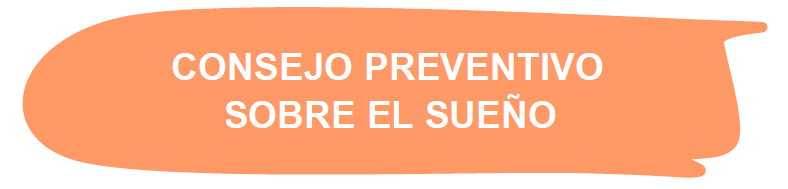 Consejo preventivo sobre el sueño