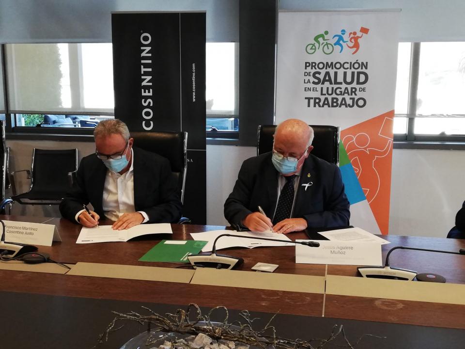 Firma convenio PSLT-Cosentino