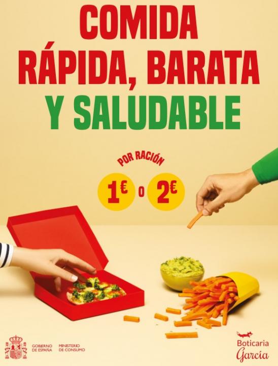 Imagen comida rápida, barata y saludable