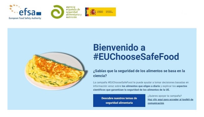 Imagen de la campaña con el material