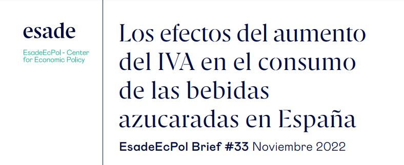 Imagen informe ESADE impacto bebidas azucaradas