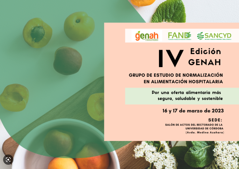 Imagen IV Edición GENAH Alimentación hospitalaria