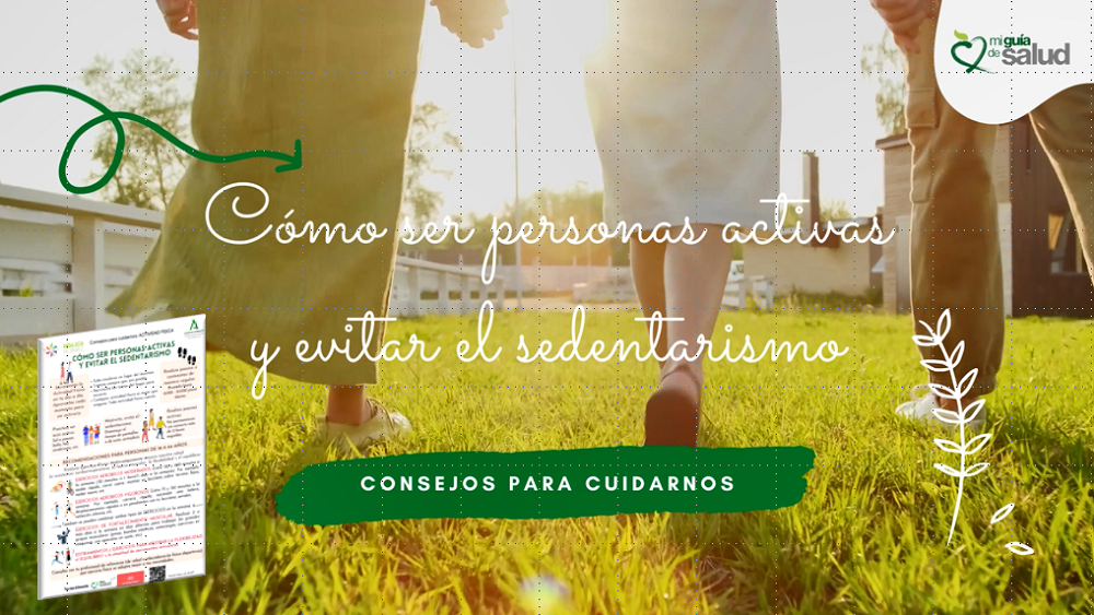 Imagen vídeo e infografía "Como ser personas activas y evitar el sedentarismo"
