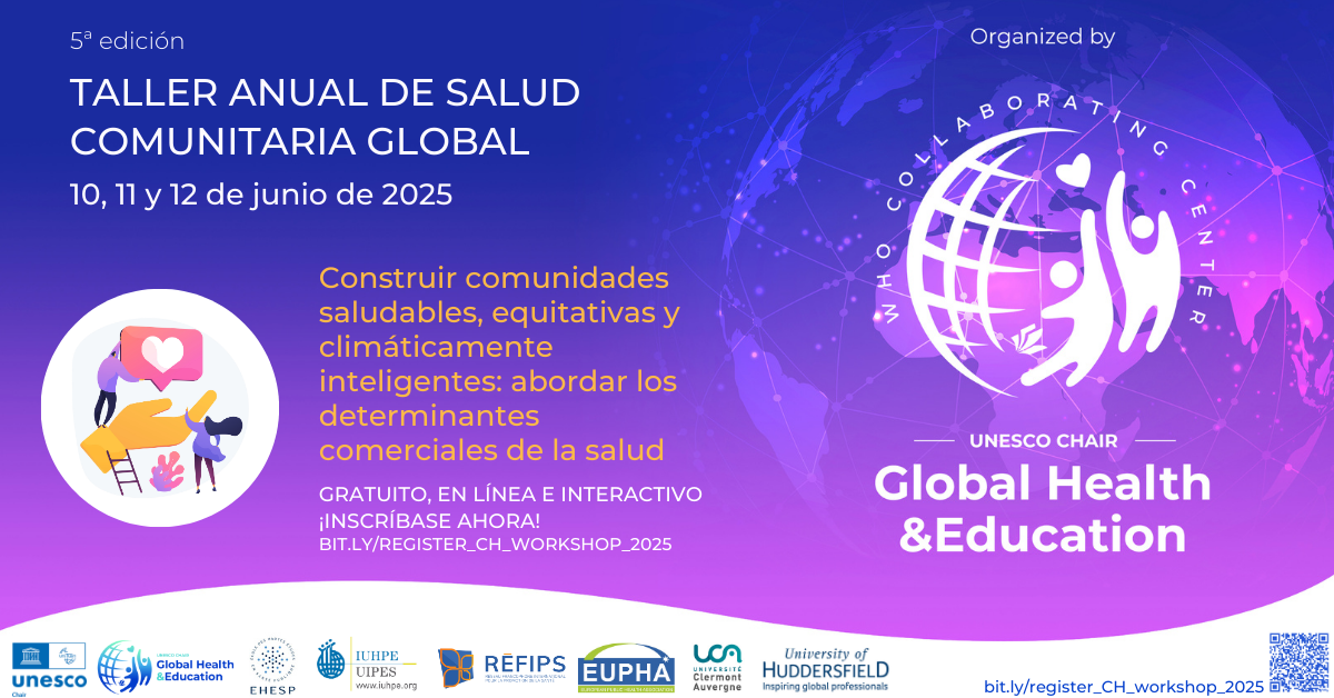 Imagen Taller Salud Comunitaria Global - Unesco Chair