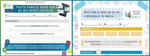 Imagen Pacto buen uso dispositivos Internet4Kids